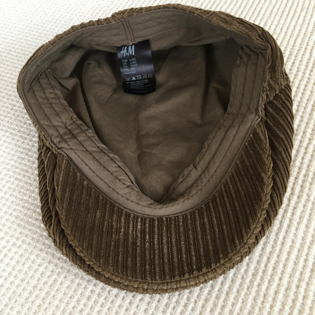 H&M(エイチアンドエム)のコーデュロイ　ハンチング帽 メンズの帽子(ハンチング/ベレー帽)の商品写真
