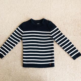 プチバトー(PETIT BATEAU)のプチバトー ボーダートップス　95cm(Tシャツ/カットソー)