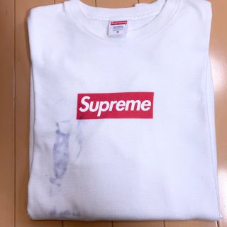 シュプリーム(Supreme)のSupreme Box Logo L/S Tee White Mサイズ(Tシャツ/カットソー(七分/長袖))