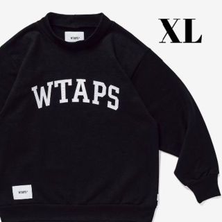 XL 黒 WTAPS COLLEGE / MOCK NECK / COPO(スウェット)