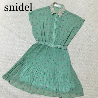 スナイデル(SNIDEL)のsnidel☆レースカラーワンピース(ミニワンピース)