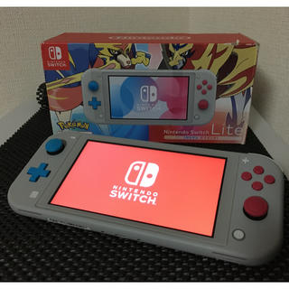 ニンテンドースイッチ(Nintendo Switch)のNintendo switch lite ザシアン ザマゼンタ(携帯用ゲーム機本体)