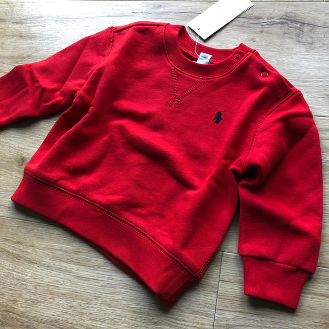 Ralph Lauren(ラルフローレン)の専用★赤　トレーナー　100/80 キッズ/ベビー/マタニティのベビー服(~85cm)(トレーナー)の商品写真