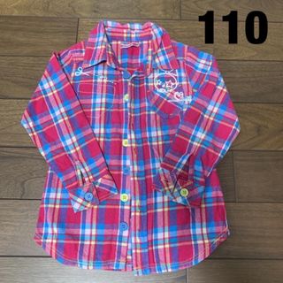 ブーミンルーミン(BoomyRoomy)の美品　ブーミンルーミン チェックシャツ 秋服 110㎝(その他)