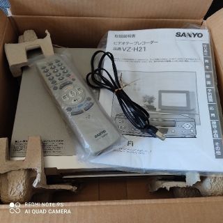 サンヨー(SANYO)の美品SANYOビデオデッキ　リモコン未使用　説明書　中古品(その他)