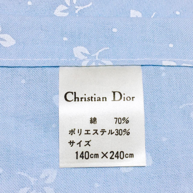 Christian Dior(クリスチャンディオール)のChristian Dior シーツ　フラットシーツ　シングル　日本製 インテリア/住まい/日用品の寝具(シーツ/カバー)の商品写真