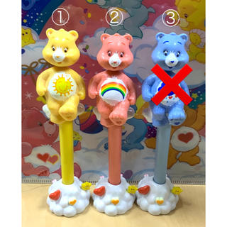 ケアベア(CareBears)のケアベア☆新品☆レア☆ボールペン☆2本セット☆スタンド式☆フィギュア(ペン/マーカー)