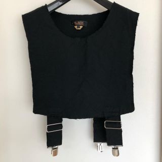 【未使用】ブラックコムデギャルソン BLACK COMME des GARCONS 製品洗い キュプラ 背刺繍 ベスト【サイズL】【メンズ】