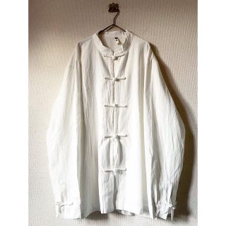 マルタンマルジェラ(Maison Martin Margiela)のdead stock xxxxl オーバーサイズ 白 チャイナシャツ ジャケット(シャツ)