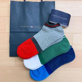 トミーヒルフィガー(TOMMY HILFIGER)の★Tommy Hilfiger 日本未入荷デザインのボイズロゴソックス(靴下/タイツ)