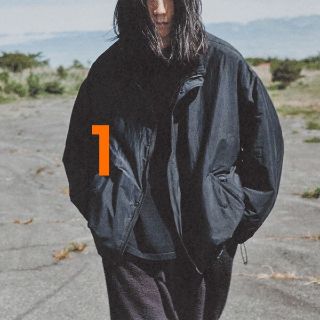 コモリ(COMOLI)のcomoli コモリ 20aw ナイロンショートジャケット ネイビー １(ナイロンジャケット)