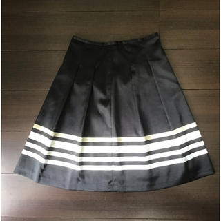 オフオン(OFUON)のOFUON スカート 黒色 サイズM(ひざ丈スカート)