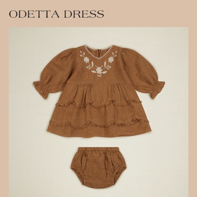 apolina ODETTA DRESS　SET キッズ/ベビー/マタニティのベビー服(~85cm)(ワンピース)の商品写真