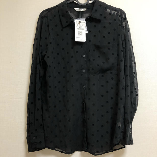 ZARA(ザラ)のStradivarius シアー シャツ レディースのトップス(シャツ/ブラウス(長袖/七分))の商品写真