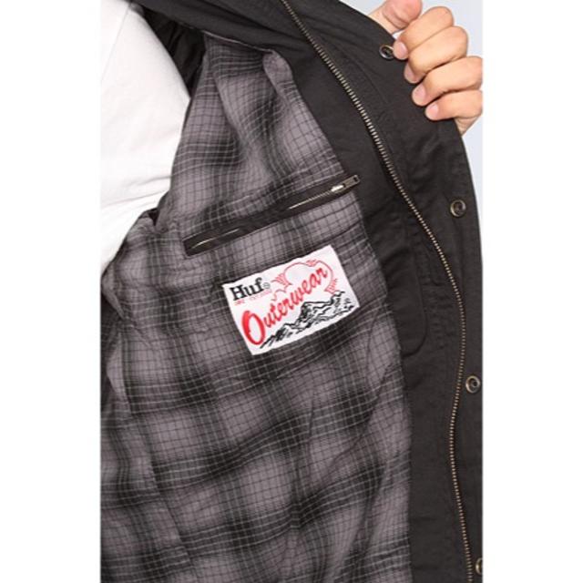HUF(ハフ)の新品送料無料 HUF Waxed Highland Jacket/Black S メンズのジャケット/アウター(ナイロンジャケット)の商品写真