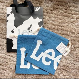 リー(Lee)の※値下げ!!新品♡LEE リー　巾着　袋　ポーチ　小物入れ　おしゃれ　デニム(ポーチ)