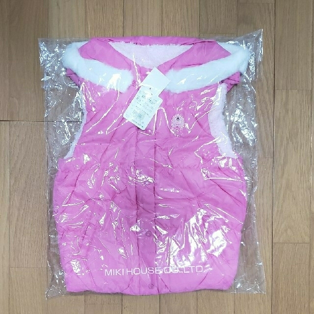 mikihouse(ミキハウス)の新品　ミキハウス　リーナちゃん　ベスト　120 キッズ/ベビー/マタニティのキッズ服女の子用(90cm~)(ジャケット/上着)の商品写真