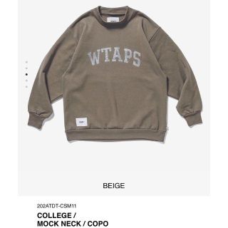 ダブルタップス(W)taps)のM 20AW WTAPS COLLEGE / MOCK NECK / COPO(Tシャツ/カットソー(七分/長袖))