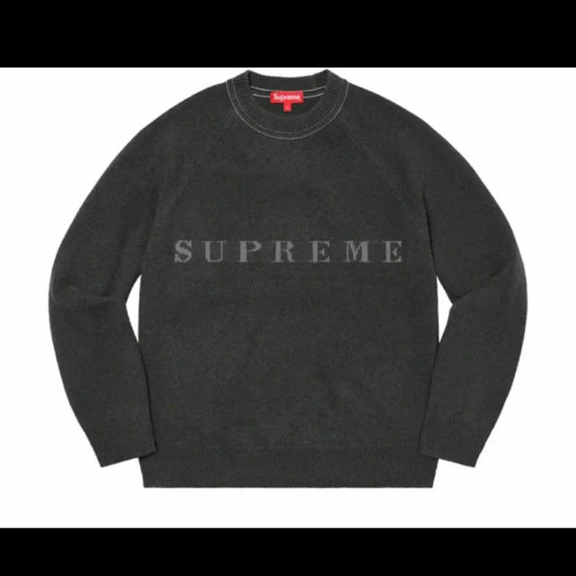 Supreme Stone Washed Sweater Black Lサイズ