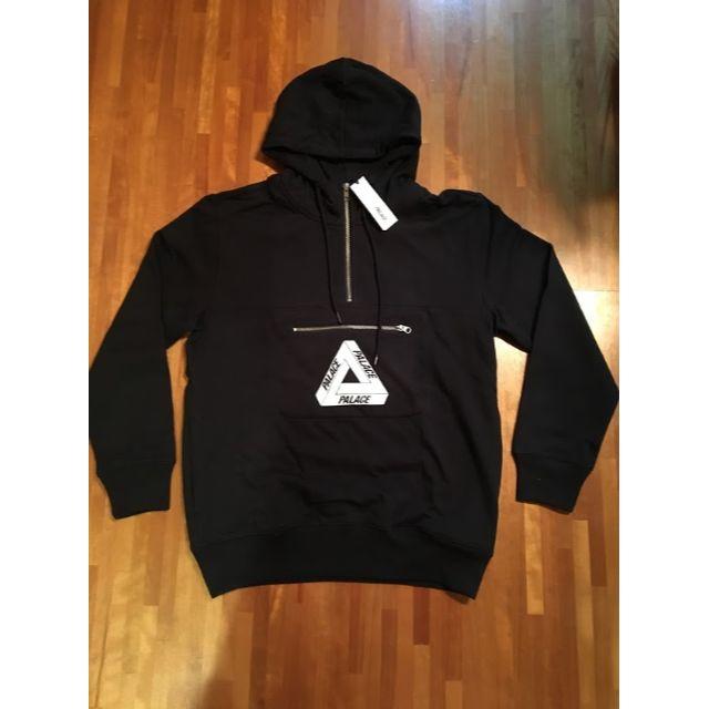 トップスPALACE tri-ferg half zip hoodie S black