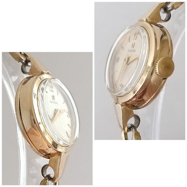 OMEGA(オメガ)の⭐OH済　綺麗　金張り　極希少 オメガ　新品ベルト　レディース腕時計　着物　美品 レディースのファッション小物(腕時計)の商品写真