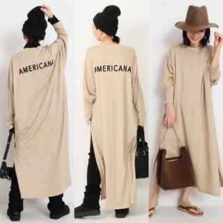 アメリカーナ(AMERICANA)の【専用】アメリカーナサイドジップスウェットワンピースdeuxiemeclasse(ロングワンピース/マキシワンピース)