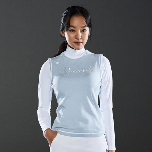 DESCENTE(デサント)のDESCENTE ゴルフ ニットベスト デサント 韓国 knit vest スポーツ/アウトドアのゴルフ(ウエア)の商品写真