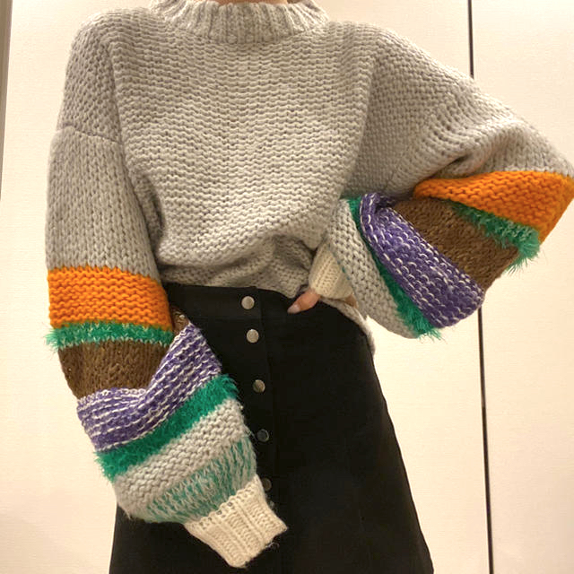 PAGEBOY(ページボーイ)のvolume sleeveknit レディースのトップス(ニット/セーター)の商品写真