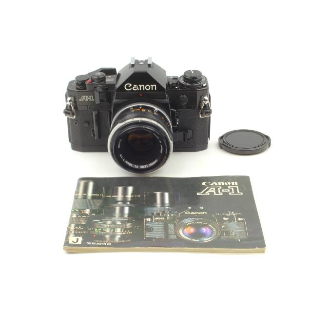 Canon(キヤノン)のCANON キヤノン A-1 50mm F1.8 スマホ/家電/カメラのカメラ(フィルムカメラ)の商品写真