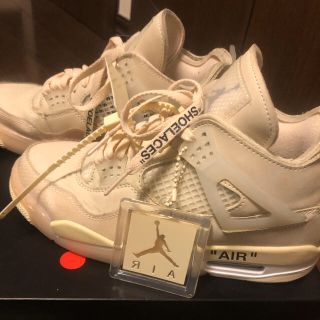 オフホワイト(OFF-WHITE)のOff-White NIKE WMNS AIR JORDAN 4 SAIL(スニーカー)