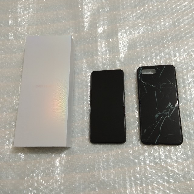 oppo reno a 128gb Black (Rakuten)　中古美品 スマホ/家電/カメラのスマートフォン/携帯電話(スマートフォン本体)の商品写真