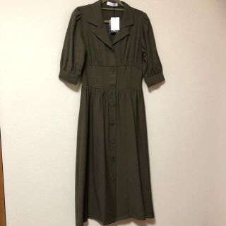 セシルマクビー(CECIL McBEE)の新品タグ付き♡開襟シャツワンピース(ロングワンピース/マキシワンピース)