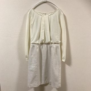 グローブ(grove)のラメ入りが可愛くて華やか♡グローブ　Mサイズ　ドッキングワンピース(ひざ丈ワンピース)