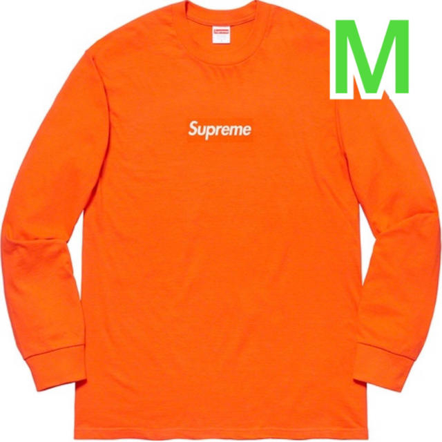 Supreme(シュプリーム)の【即日発送】Supreme Box Logo L/S Tee Orange M メンズのトップス(Tシャツ/カットソー(七分/長袖))の商品写真