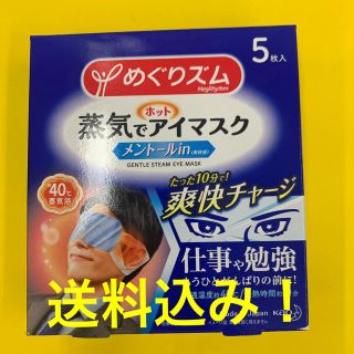 カオウ(花王)のめぐリズム蒸気でホットアイマスク・メントールin5枚(その他)