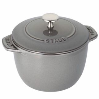 ストウブ(STAUB)の【新品グレー】ストウブ ライスポットLサイズ ココット 20センチ(鍋/フライパン)