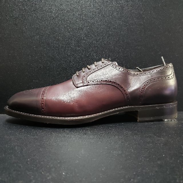 Santoni(サントーニ)のサントーニ（Santoni） イタリア製革靴 ボルドー UK9 メンズの靴/シューズ(ドレス/ビジネス)の商品写真