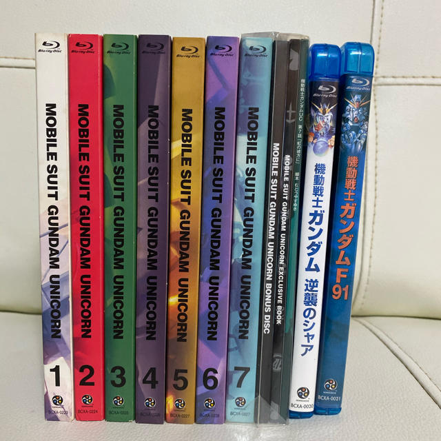 ガンダムUC全7巻&逆襲のシャア＆F91  Blu-ray ブルーレイ