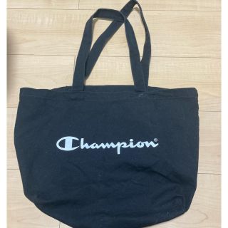 チャンピオン(Champion)のチャンピオン　トートバッグ　ノベルティ　黒　美品(トートバッグ)