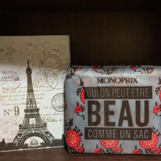 モノプリ　MONOPRIX エコバッグお花(エコバッグ)