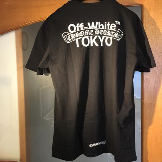 クロムハーツ(Chrome Hearts)のクロムハーツ & オフホワイト コラボ バックプリントT shirt サイズL(Tシャツ/カットソー(半袖/袖なし))