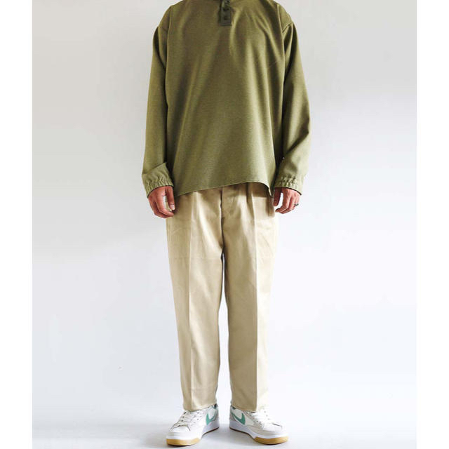 極美品】 【専用品】NEAT Turpan Satin Beltless BEIGE スラックス