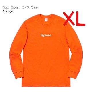 シュプリーム(Supreme)のSupreme Box Logo L/S Tee Orange XL(Tシャツ/カットソー(七分/長袖))