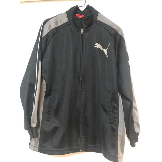 PUMA(プーマ)のPUMAプーマ ジャージ上下150cm黒ブラックUSED キッズ/ベビー/マタニティのキッズ服男の子用(90cm~)(ジャケット/上着)の商品写真