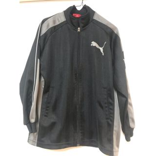 プーマ(PUMA)のPUMAプーマ ジャージ上下150cm黒ブラックUSED(ジャケット/上着)