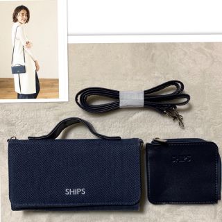 シップス(SHIPS)のSHIPS 未使用品 シップス マルチポーチ ショルダーストラップ付 &ちび財布(ショルダーバッグ)