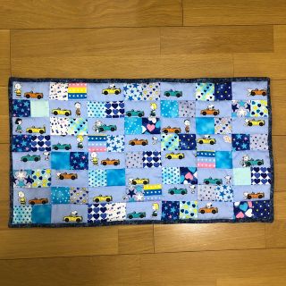 スヌーピー　ハンドメイド　パッチワーク　マット　カバー(その他)