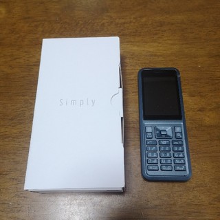 セイコー(SEIKO)のソフトバンク 602si Simply シンプリー ダークブルー SIMフリー(携帯電話本体)