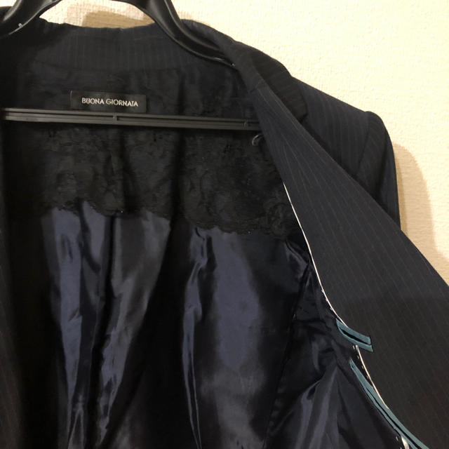 COMME CA ISM(コムサイズム)のコムサイズム　ストライプスーツ　スカート レディースのフォーマル/ドレス(スーツ)の商品写真