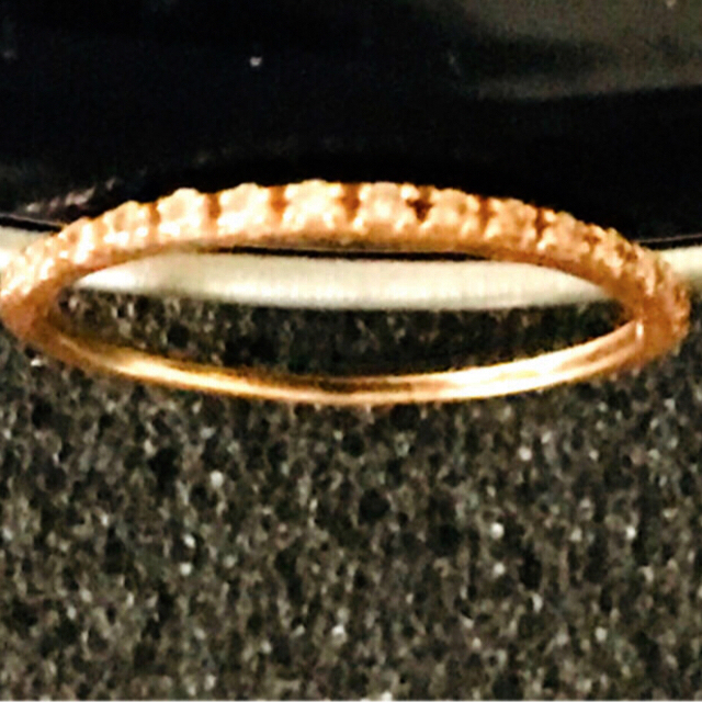 ピンキーリング    ピンクゴールド     K10   5号    着画あり レディースのアクセサリー(リング(指輪))の商品写真